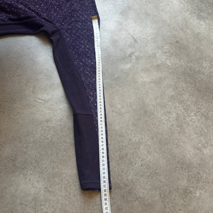 Columbia Purple Flecked 1/2 Zip Fleece L