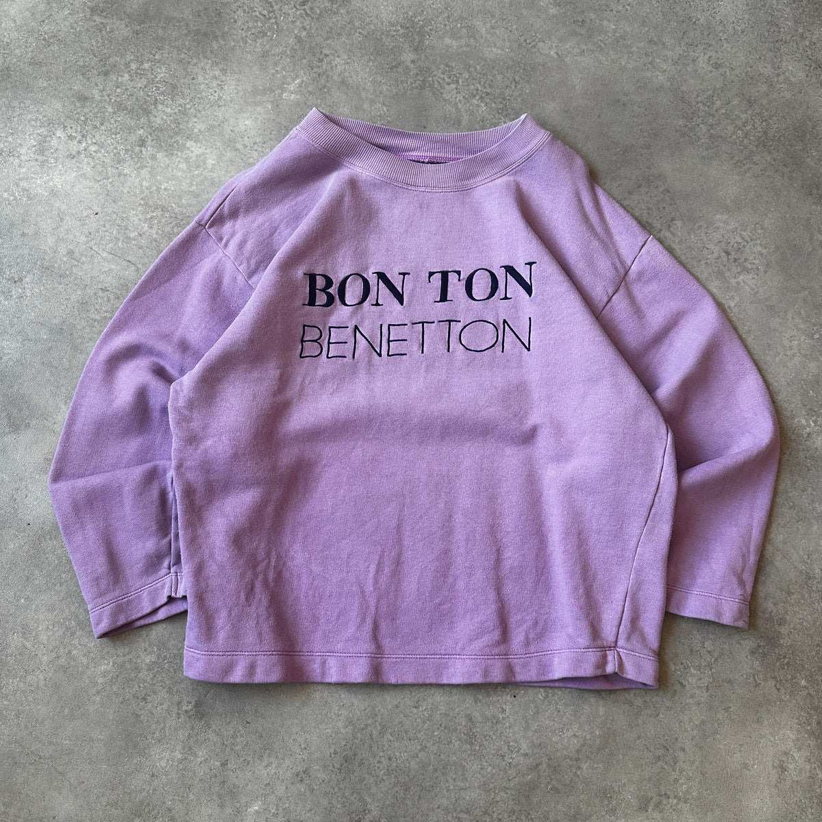 United Colors of Benetton Lilac Bon Ton Crewneck L