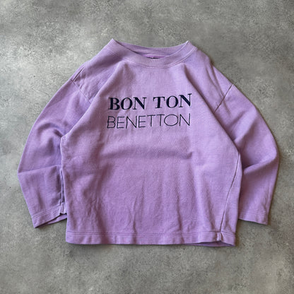 United Colors of Benetton Lilac Bon Ton Crewneck L
