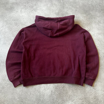 Champion Maroon Logo Hoodie S