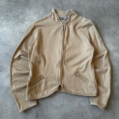 Sutherland Beige Zip Sweatshirt Jacket M