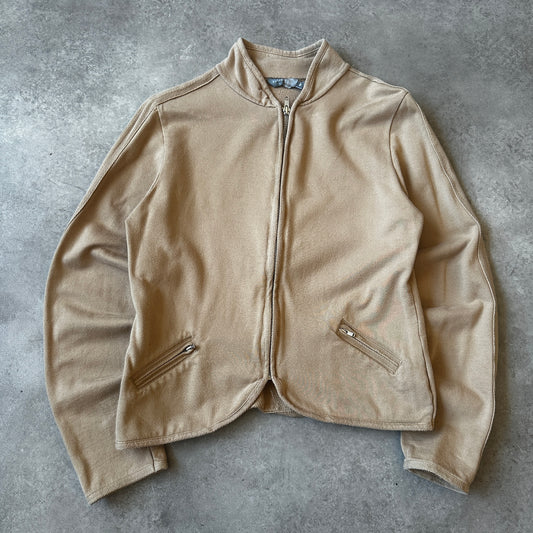 Sutherland Beige Zip Sweatshirt Jacket M