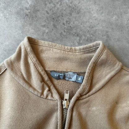 Sutherland Beige Zip Sweatshirt Jacket M