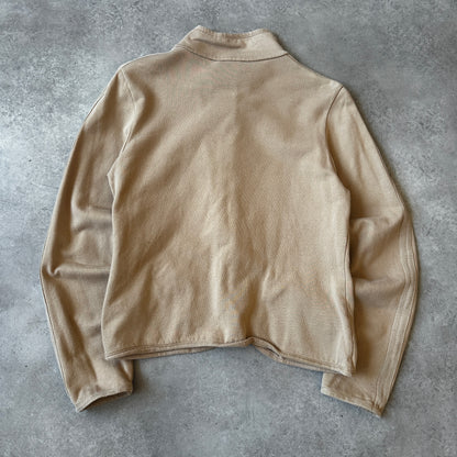 Sutherland Beige Zip Sweatshirt Jacket M