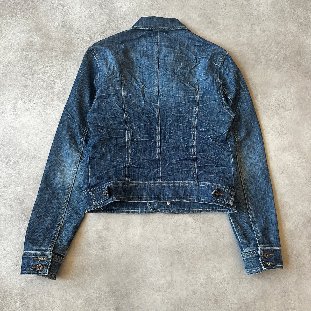 ICEblue Vintage Dark Wash Denim Jacket S