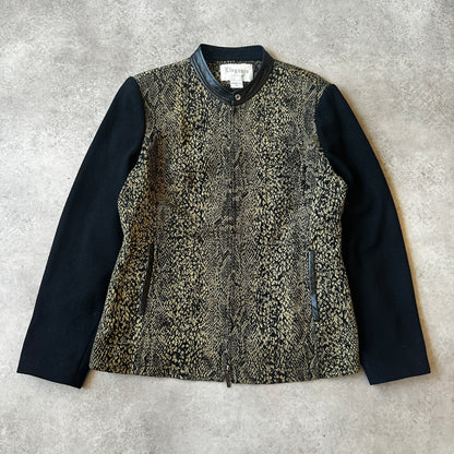 Elegance Snake Pattern Zip Jacket 40
