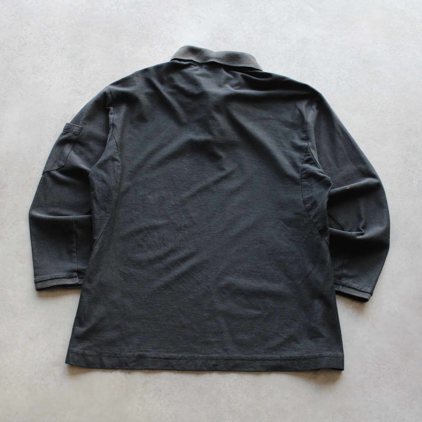 Nike Long Sleeve Polo Shirt – Black, Subtle Logo Detail (Woman-L)