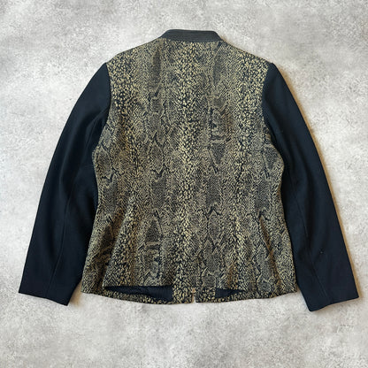 Elegance Snake Pattern Zip Jacket 40