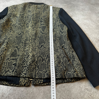 Elegance Snake Pattern Zip Jacket 40