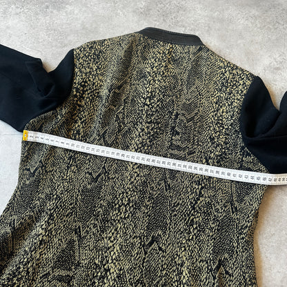 Elegance Snake Pattern Zip Jacket 40