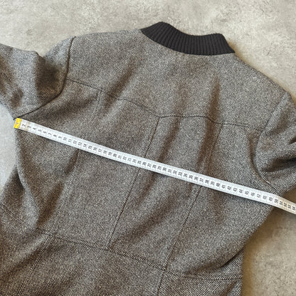 Hammer Grey Herringbone Knit Jacket S