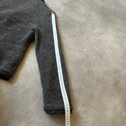 Vintage Grey Bouclé Button Jacket S