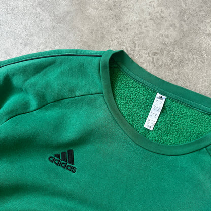 Adidas Green Piping Logo Crewneck XXL