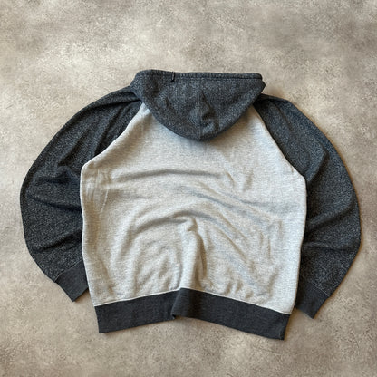 Billabong Grey & Maroon Colorblock Hoodie XL