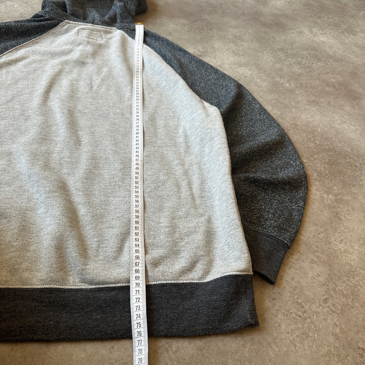 Billabong Grey & Maroon Colorblock Hoodie XL