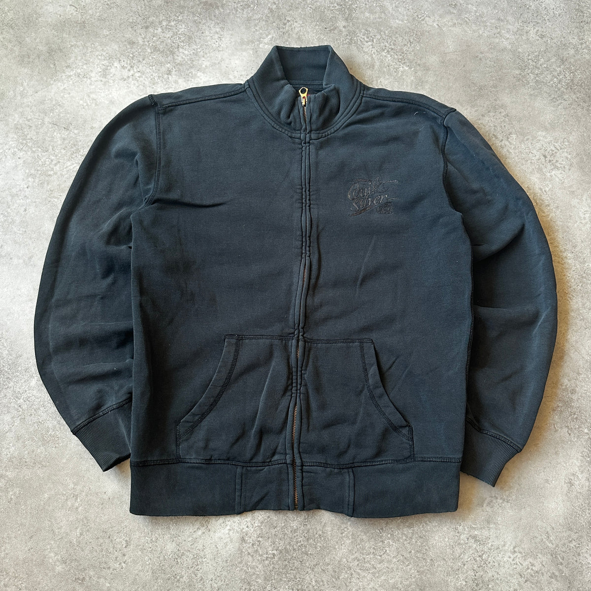 Quiksilver Dark Grey Full-Zip Sweatshirt L