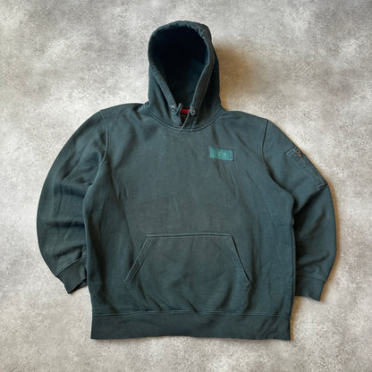 Alpha Industries Dark Green Patch Logo Hoodie XL