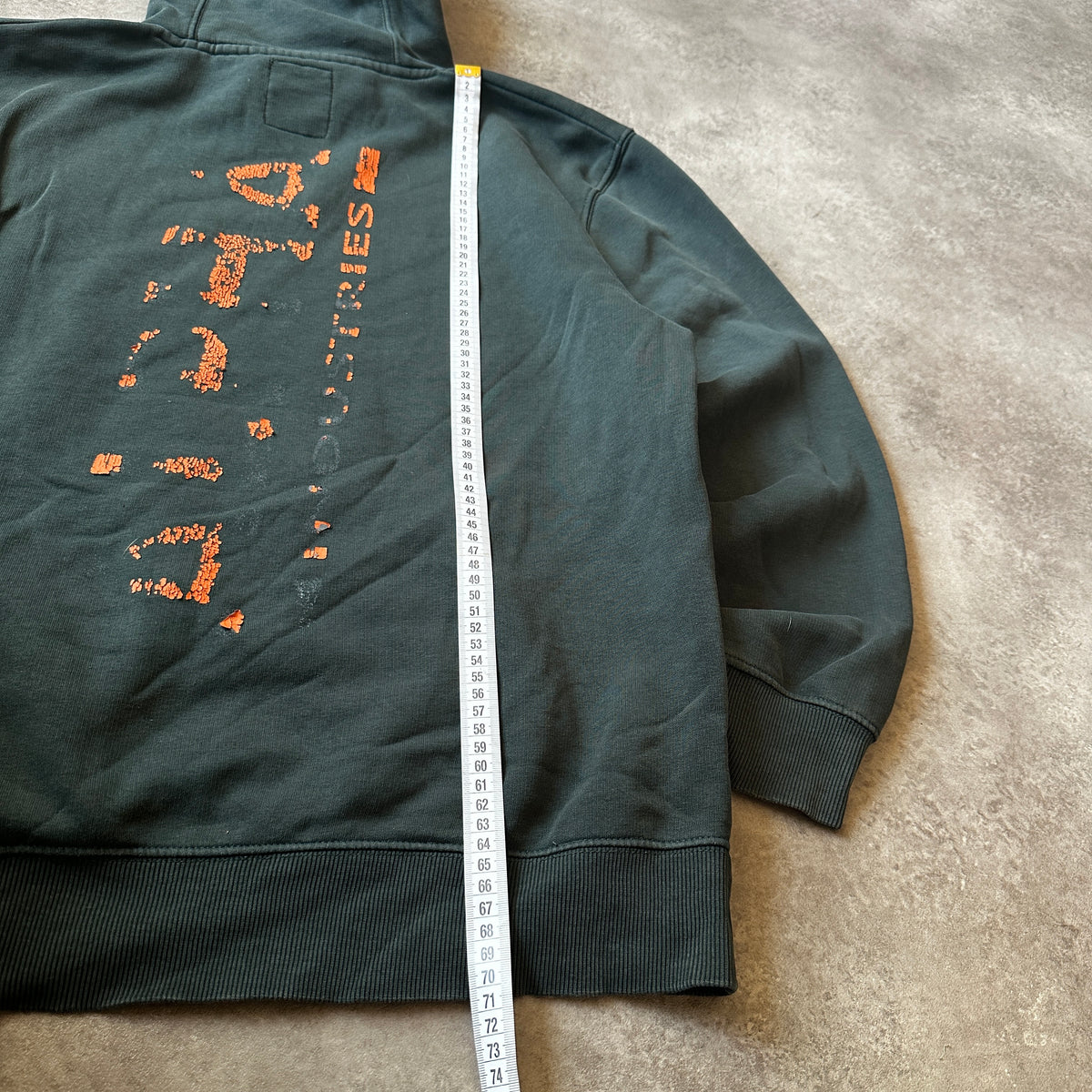 Alpha Industries Dark Green Patch Logo Hoodie XL