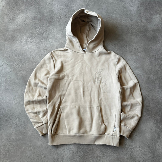 Kultivate Beige K Logo Hoodie S
