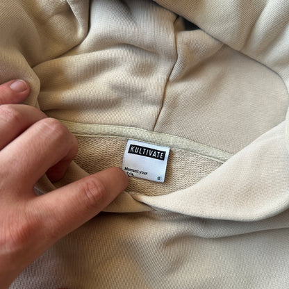 Kultivate Beige K Logo Hoodie S