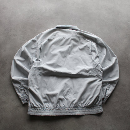 Vintage 70's H&M Jacket – Light Grey, Button Hem Detail (Man-M)