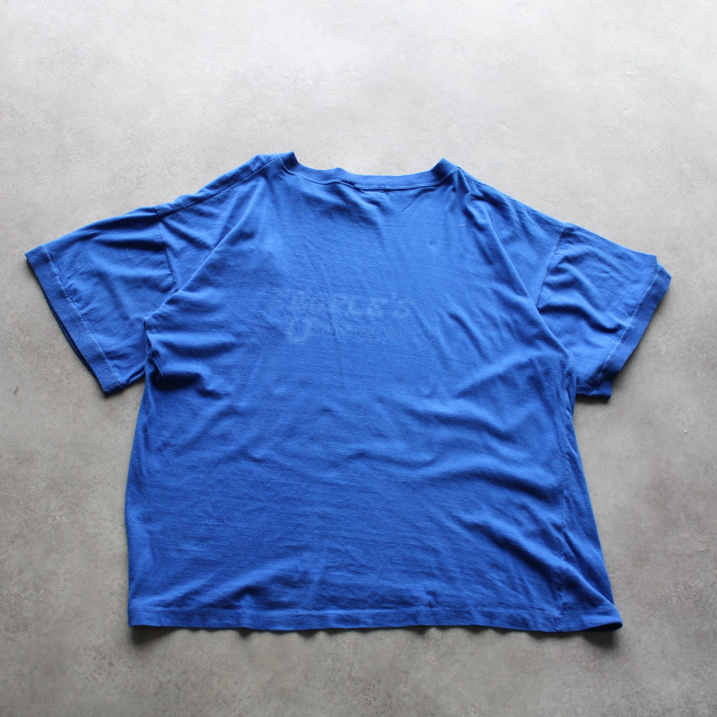 Project Blue Vintage T-Shirt – Blue, Pocket Detail (Man-L)