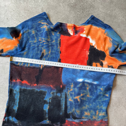 Ovanti Abstract Horse Graphic Long Sleeve Knit L