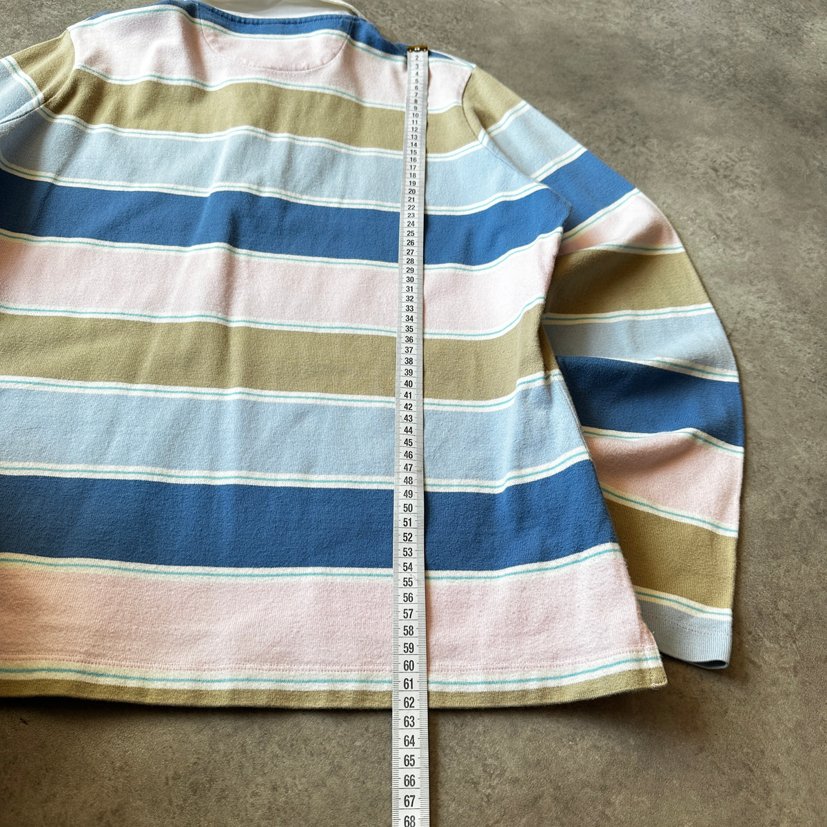Gant Pastels Striped Long Sleeve Polo Shirt XL