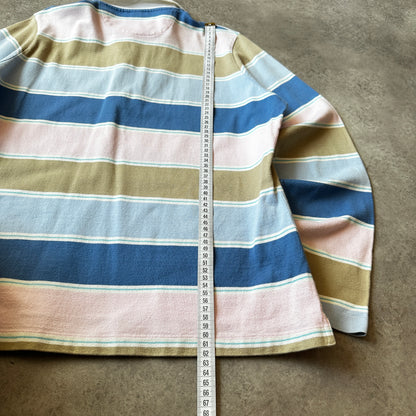 Gant Pastels Striped Long Sleeve Polo Shirt XL