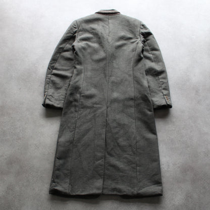 Giorgio Armani Vintage Wool Overcoat – Grey, Classic Long Fit (Man-L)