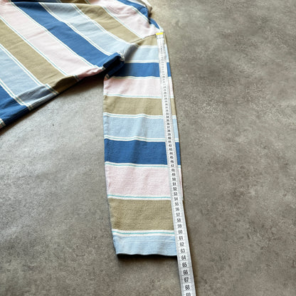 Gant Pastels Striped Long Sleeve Polo Shirt XL