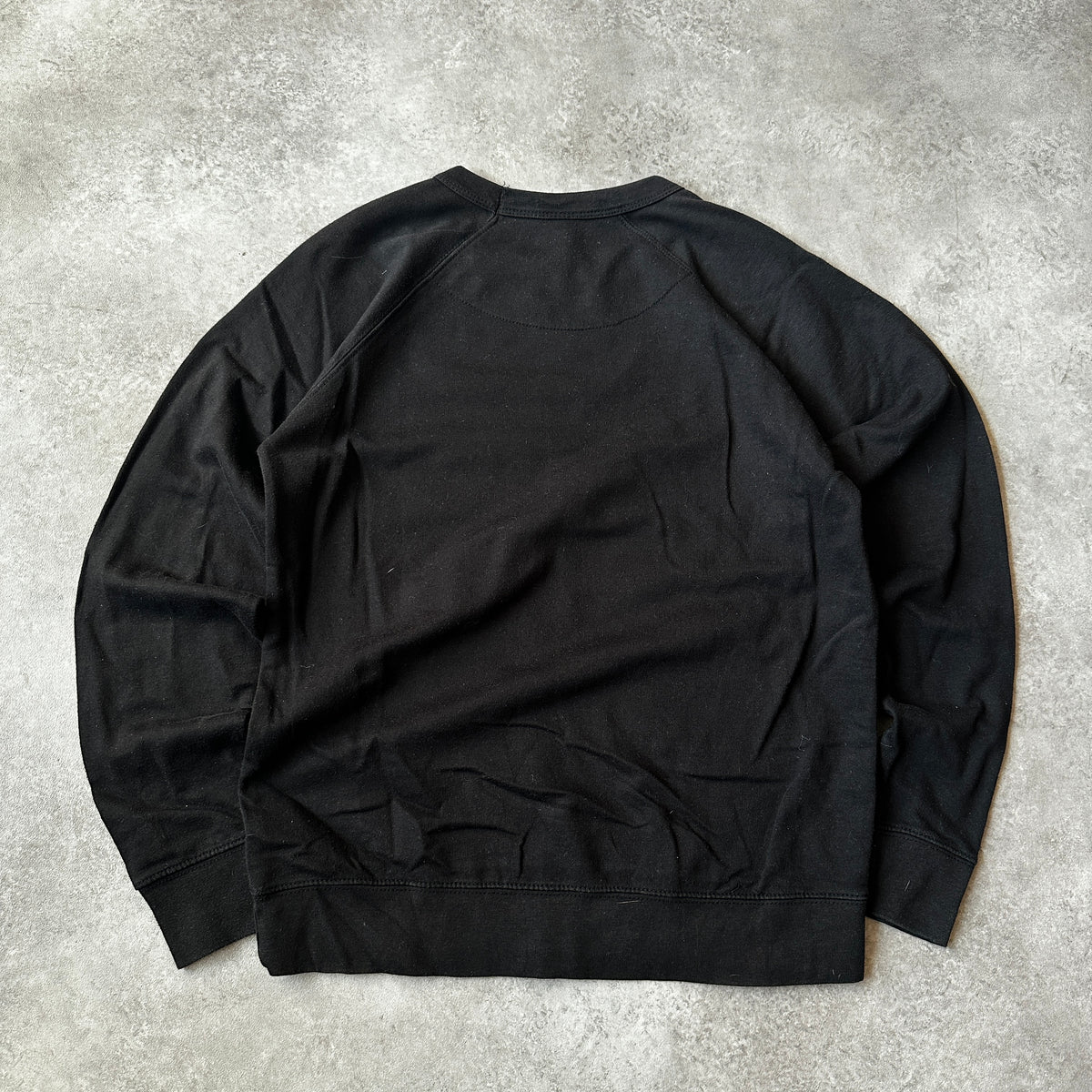 Delta Fleece Black Graphic Print Crewneck S