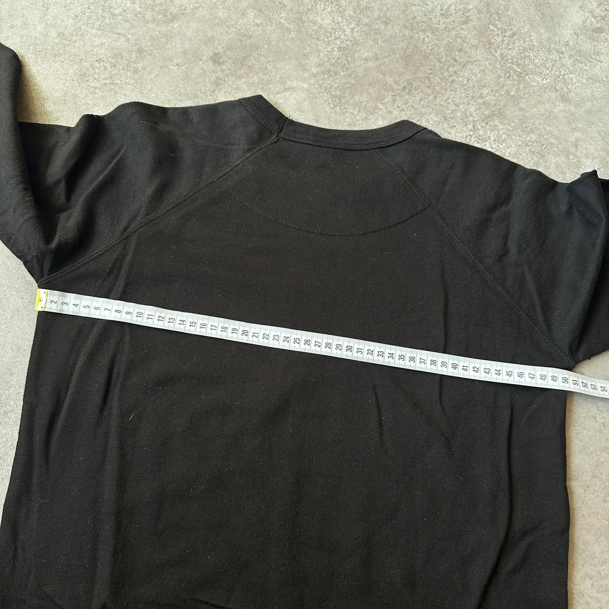 Delta Fleece Black Graphic Print Crewneck S
