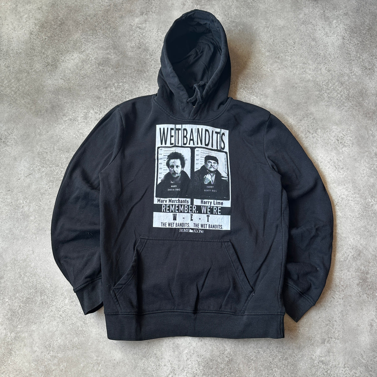 Home Alone Black Wet Bandits Graphic Hoodie L