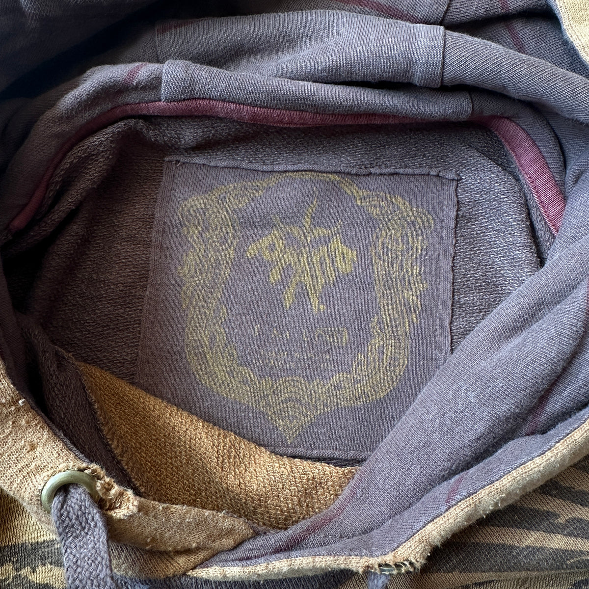 Prana Brown Sunburst Colorblock Hoodie XL