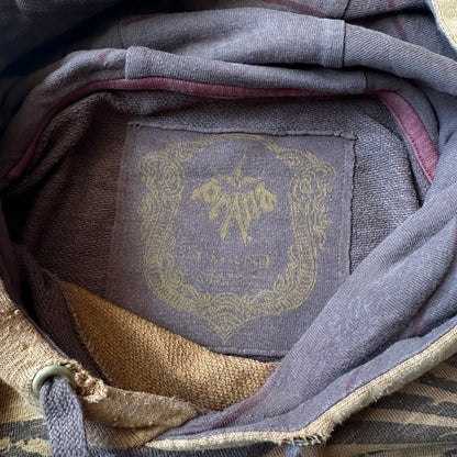 Prana Brown Sunburst Colorblock Hoodie XL