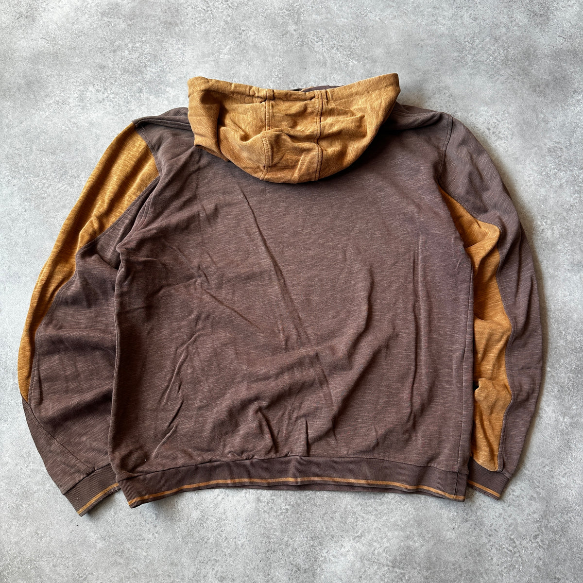 Prana Brown Sunburst Colorblock Hoodie XL