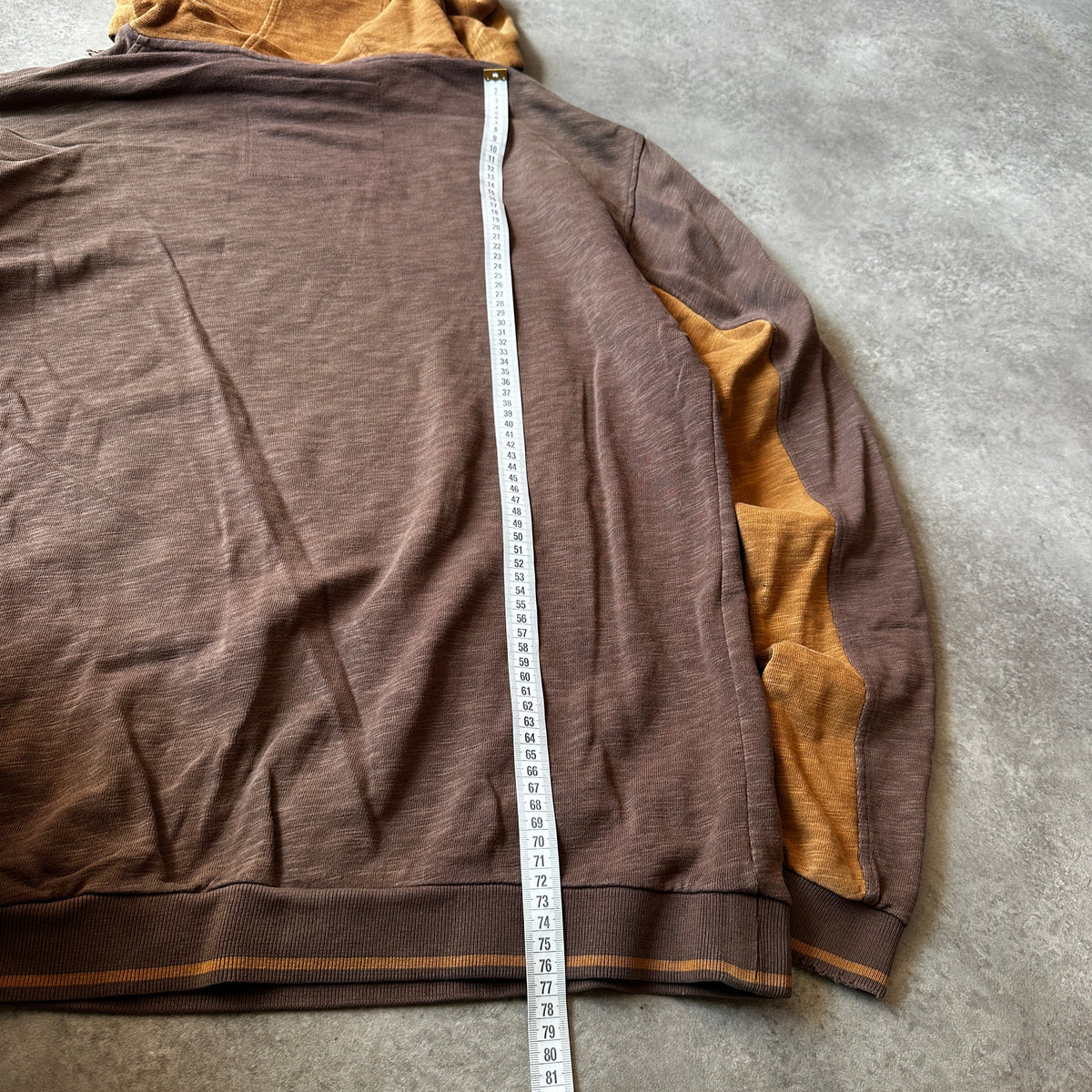 Prana Brown Sunburst Colorblock Hoodie XL