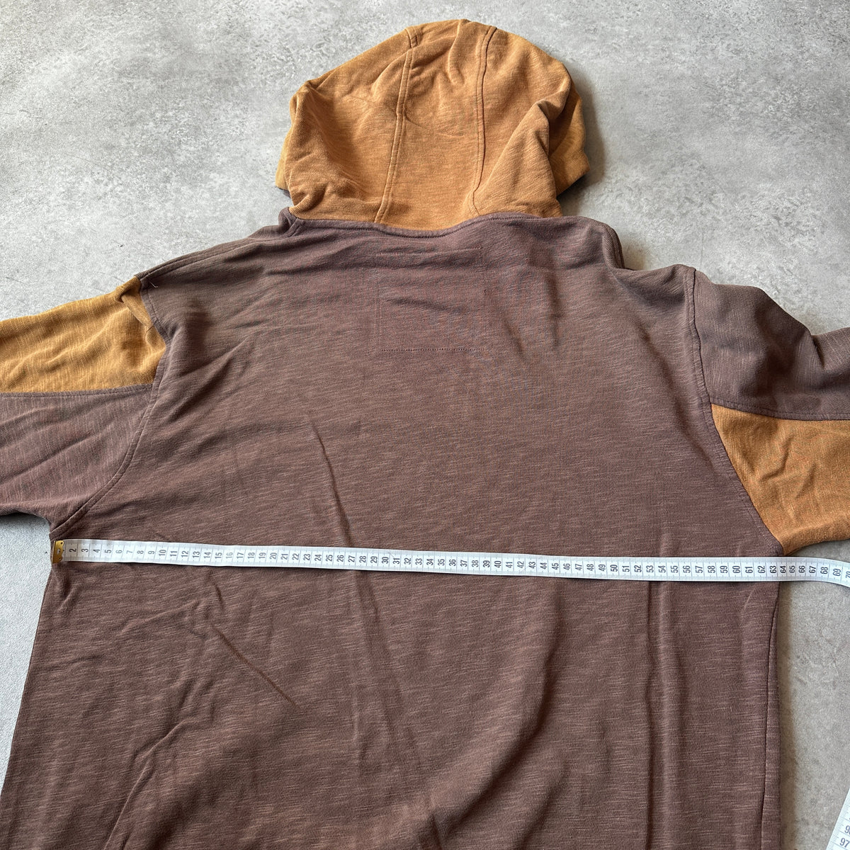 Prana Brown Sunburst Colorblock Hoodie XL