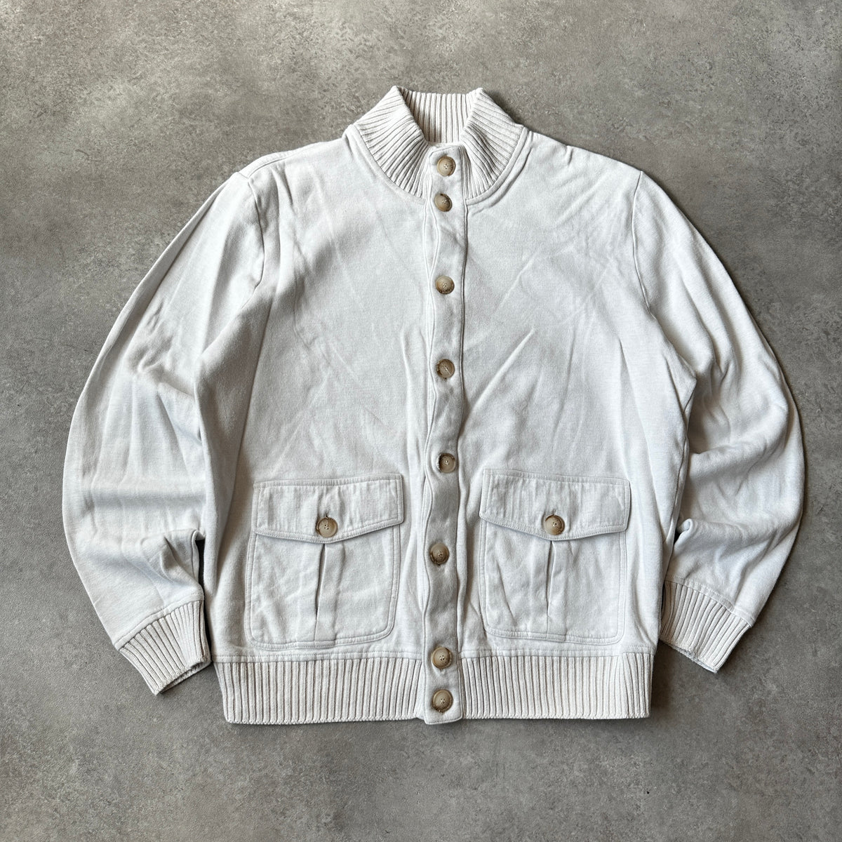 Gran Sasso Off-White Button Cardigan Sweater XL