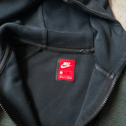 Nike Dark Green Tech Fleece Zip Hoodie S