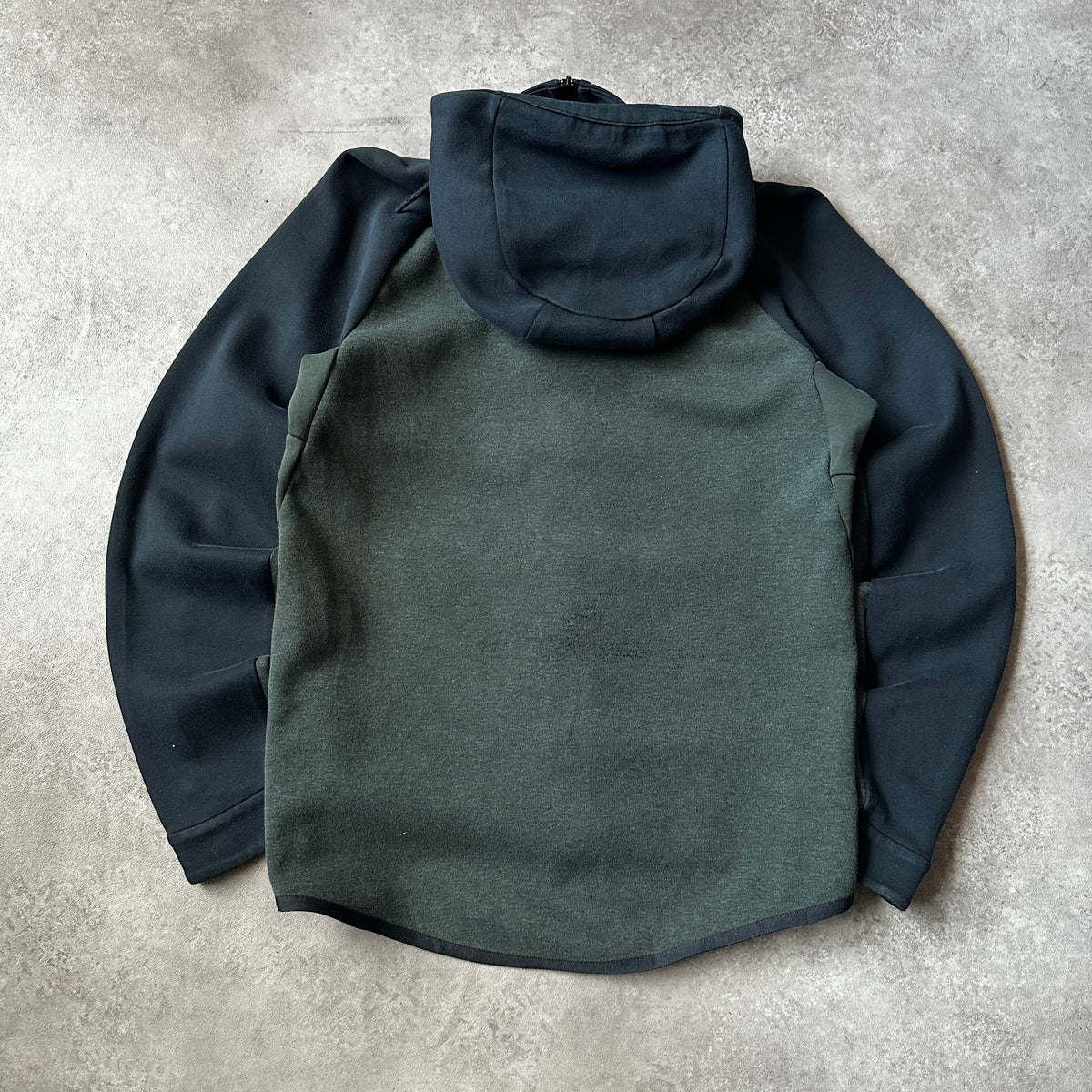 Nike Dark Green Tech Fleece Zip Hoodie S