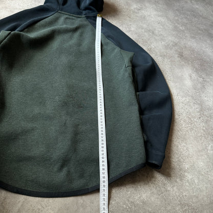 Nike Dark Green Tech Fleece Zip Hoodie S