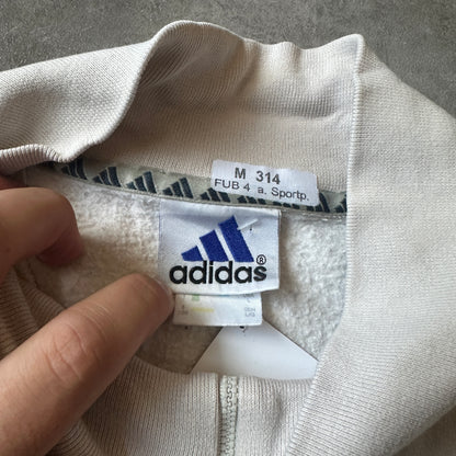 Adidas Cream 1/4 Zip Sweatshirt L