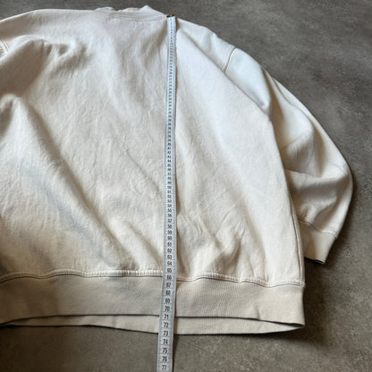 Adidas Cream 1/4 Zip Sweatshirt L