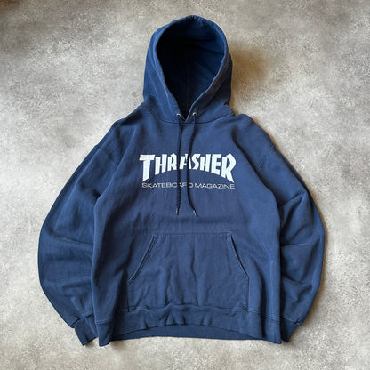 Thrasher Navy Skateboard Magazine Hoodie S