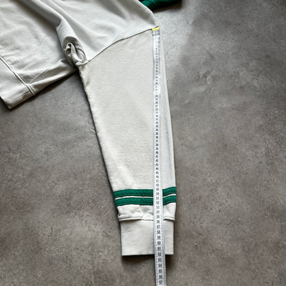 Nike Cream & Green Arch Logo Hoodie L