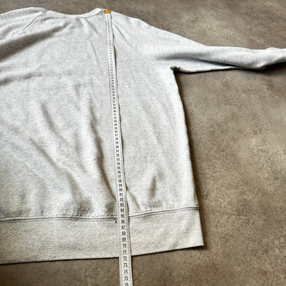 Obey Grey Chest Script Logo Crewneck M