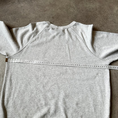Obey Grey Chest Script Logo Crewneck M