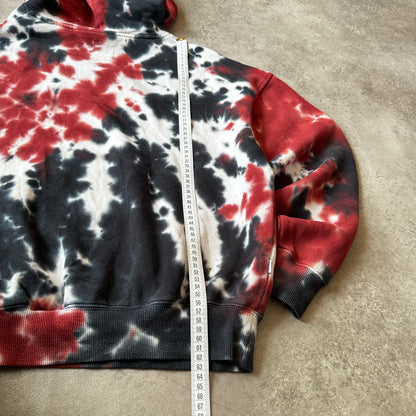 Titus Red & Black Tie-Dye Hoodie S